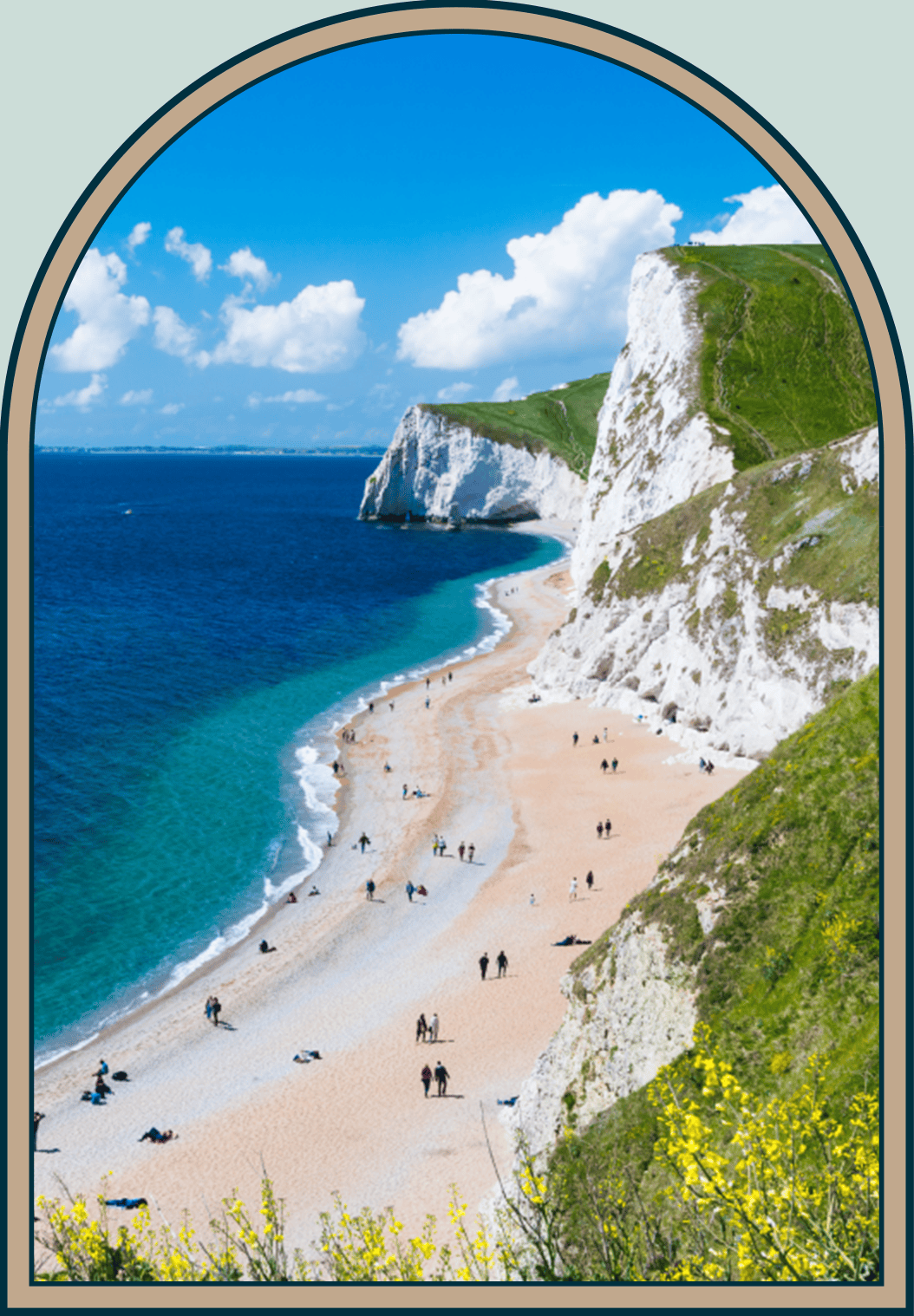 Landscape image of the British coast